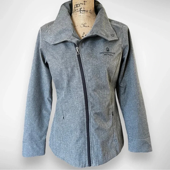 NORTH END Women's Gray Soft Shell‎ Jacket With Convertible Collar Small | EUC - Picture 1 of 15